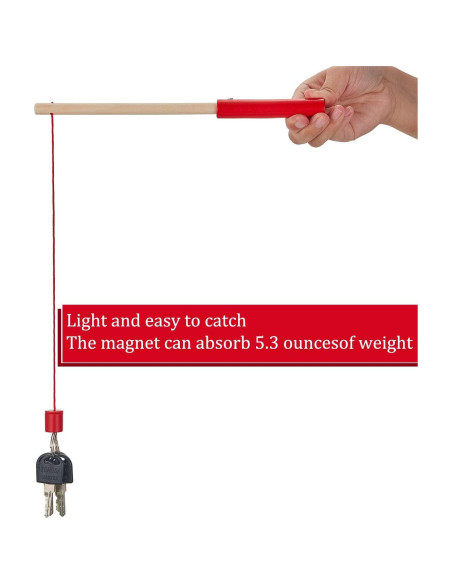 Varas de Pesca Magnéticas de Madera Sumind - 4 Piezas 24 cm