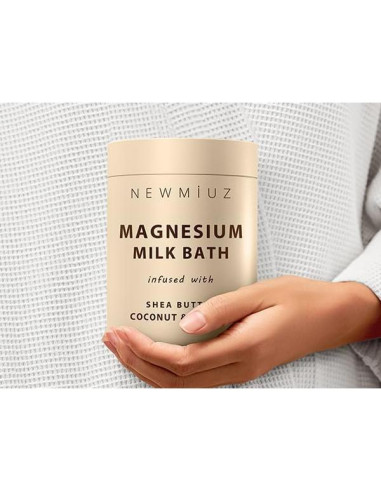 Leche de Baño de Magnesio 300g New Miuz Coco Vainilla Hidratante