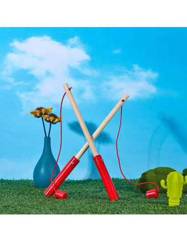 Varas de Pesca Magnéticas de Madera Sumind - 4 Piezas 24 cm