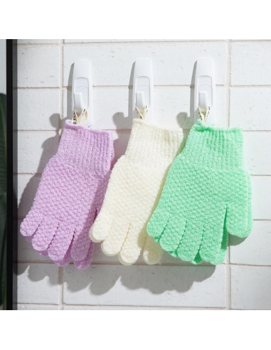 Guantes Exfoliantes de Ducha Bare Botanics Pack de 4 - Lavanda