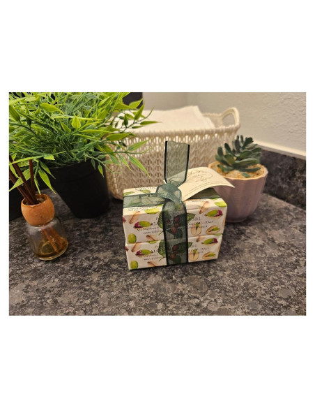 Jabón Vegetal de Pistacho Alchimia 396 g - Paquete de 2