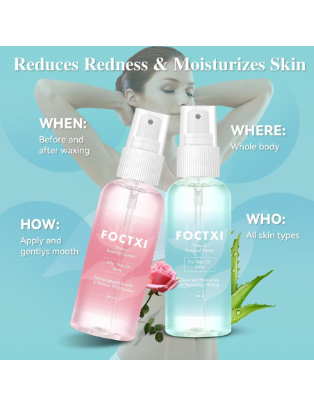 Kit Cuidado Piel Depilación FOCTXI - 2 Sprays 100ml