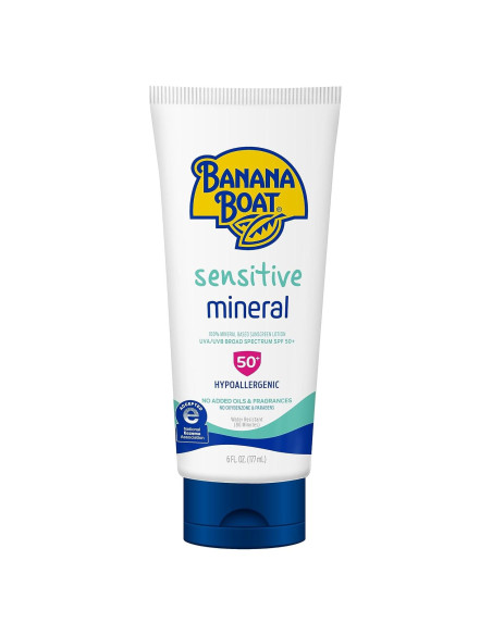 Protector Solar Mineral Banana Boat SPF 50+ 170g Piel Sensible