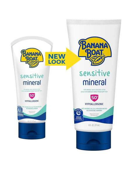 Protector Solar Mineral Banana Boat SPF 50+ 170g Piel Sensible