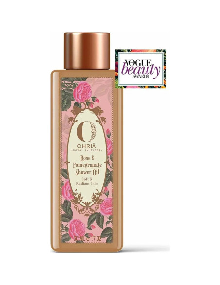 Aceite de Ducha Ayurveda OHRIA Rosa y Granada 50ml