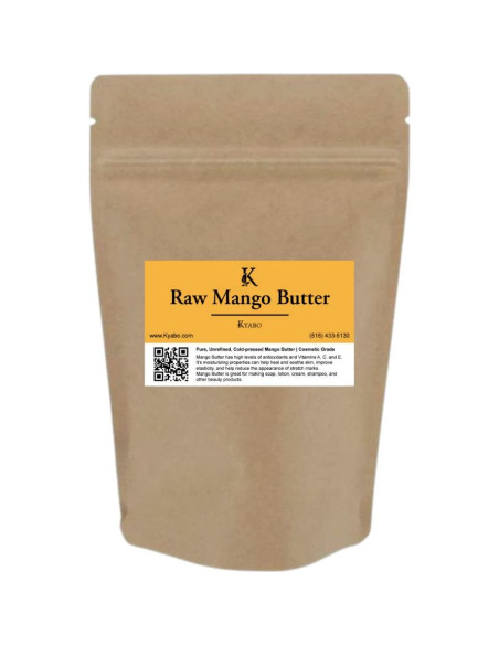 Manteca de Mango KYABO 1.36 Kg Orgánica Virgen Sin Refinar