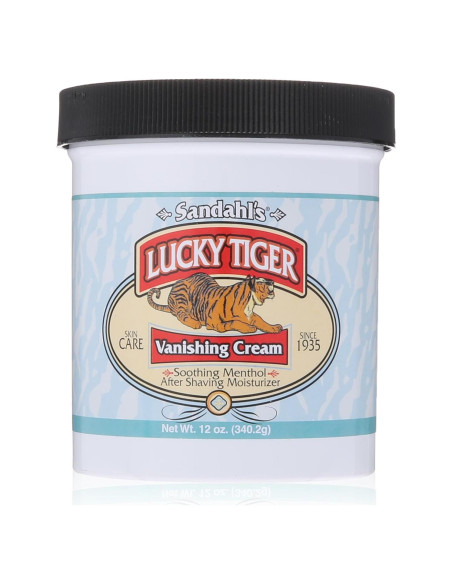 Crema Desvanecedora de Menta Lucky Tiger 340g Hidratante Afeitado