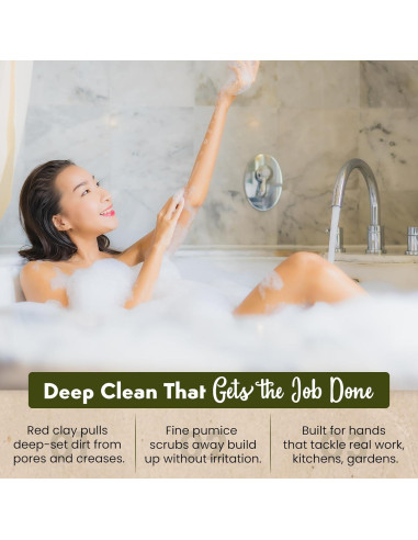 Jabón de Manos de Arcilla Roja Sea Lark - 99.22 g, 2 Piezas - Natural