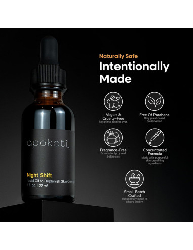 Aceite Facial Nocturno Apokati 30ml - Tansy, Manzanilla y Helichrysum