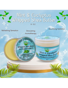 Manteca de Karité Batida Mine Botanicals 227g Menta Eucalipto 2