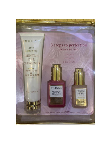 Conjunto de Cuidado de la Piel Findley 3 Pasos - Limpiador y Sueros