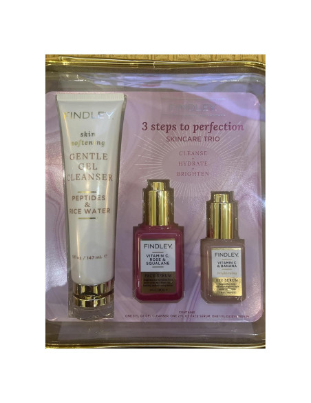 Conjunto de Cuidado de la Piel Findley 3 Pasos - Limpiador y Sueros