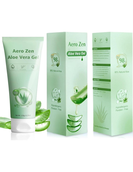 Gel de Aloe Vera 98% Aero Zen 154 ml Hidratante Natural