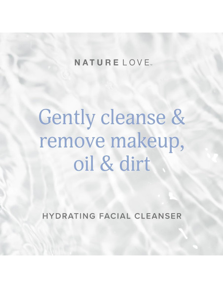Limpiador Facial Hidratante Nature Love 177 ml - Ácido Hialurónico y Arándano