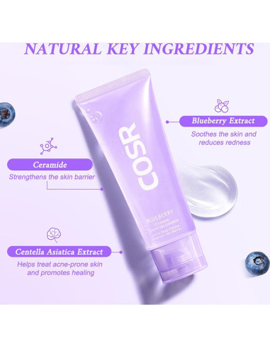 Limpiador Facial Suave HWM 93g con Ceramidas y Arándano