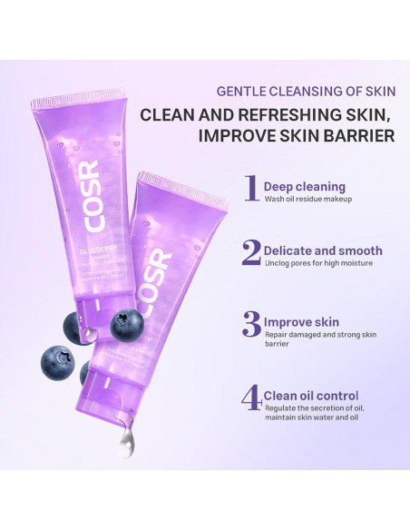 Limpiador Facial Suave HWM 93g con Ceramidas y Arándano