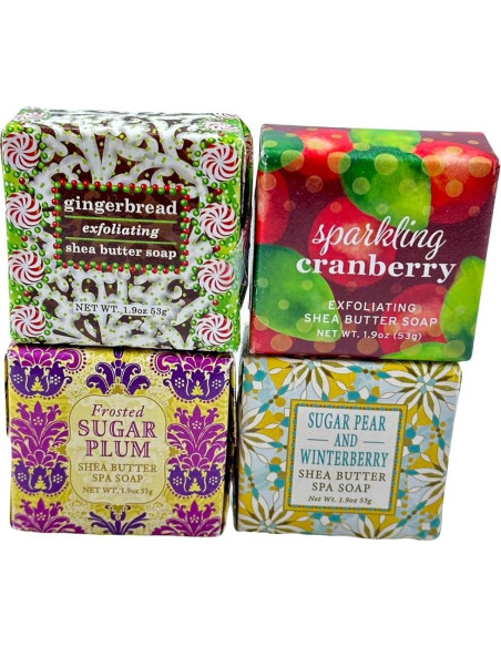 Set de Jabones de Navidad Greenwich Bay - 4 Aromas Premium