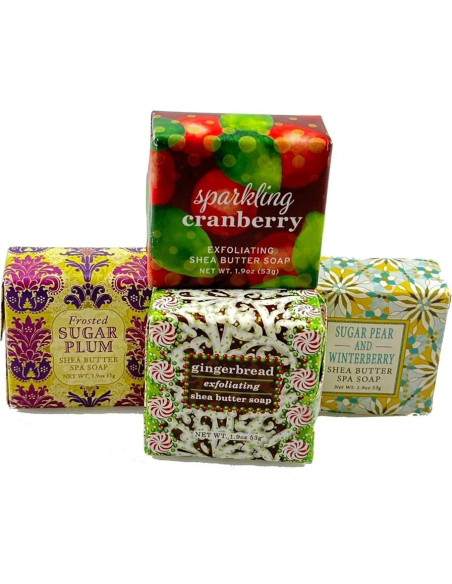 Set de Jabones de Navidad Greenwich Bay - 4 Aromas Premium