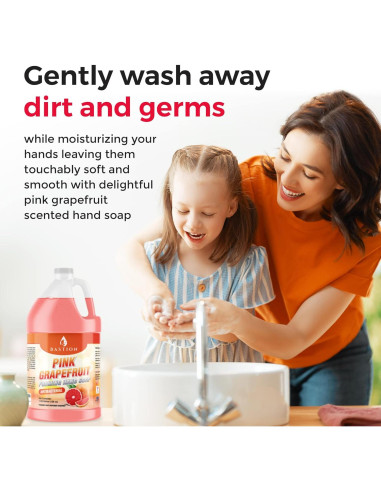 Jabón de Manos Antibacteriano Espumoso Bastion 3.78 L Pomelo Rosa