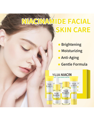 Set de Cuidado de Piel Facial Niacinamida 4 Piezas - Viaje