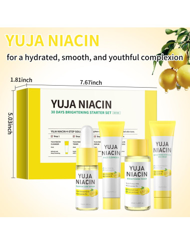 Set de Cuidado de Piel Facial Niacinamida 4 Piezas - Viaje