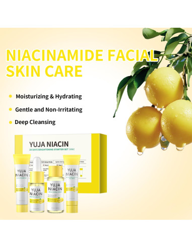 Set de Cuidado de Piel Facial Niacinamida 4 Piezas - Viaje