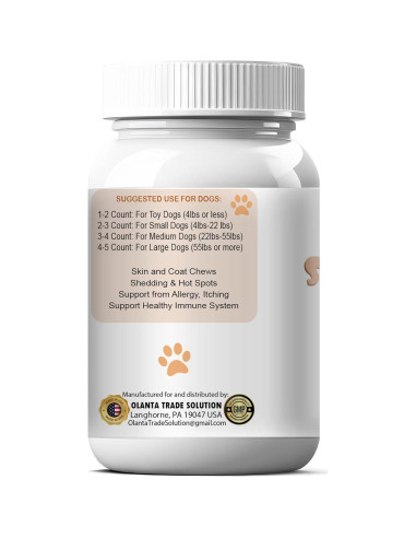 Suplemento para perros Vitalabs Skin & Coat 60 masticables