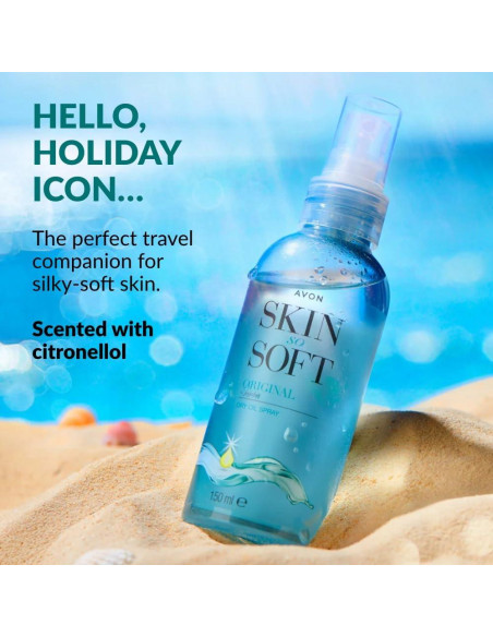 Spray de Aceite Seco Avon Skin So Soft con Jojoba 296 ml