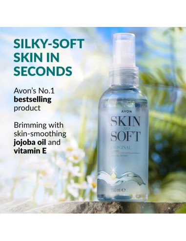 Spray de Aceite Seco Avon Skin So Soft con Jojoba 296 ml