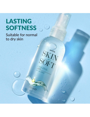 Spray de Aceite Seco Avon Skin So Soft con Jojoba 296 ml