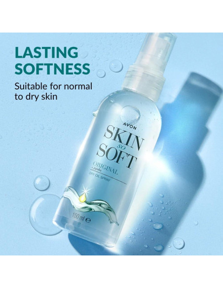 Spray de Aceite Seco Avon Skin So Soft con Jojoba 296 ml