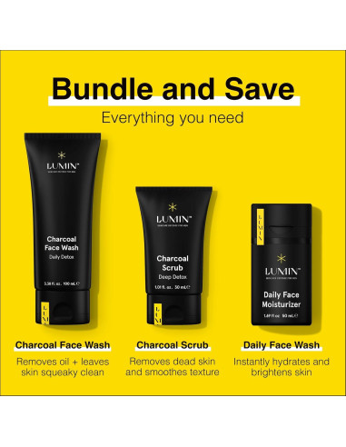 Kit de Cuidado de Piel para Hombres Lumin - Operador Suave Detox