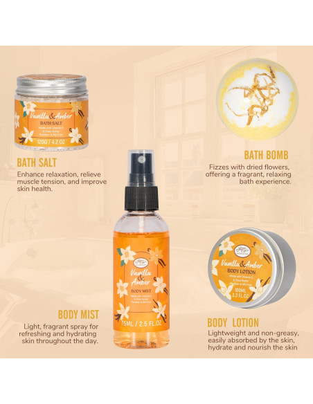 Juego de Regalo de Spa para Mujeres AM AROMANTRA 11 Piezas