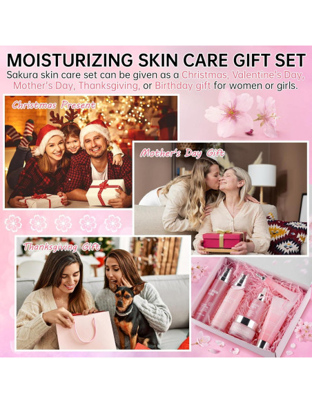 Set de Cuidado de la Piel Collagen Sakura 6 Piezas Hidratante