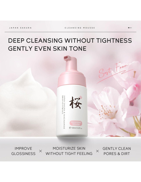 Kit Facial Sakura Rosardene 9 PCS - Cuidado Piel Rejuvenecedor