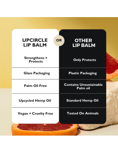 Bálsamo Labial UpCircle 15ml - Hidratante Natural Vegano