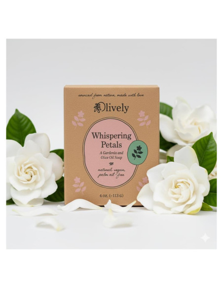 Jabón Natural Olively Gardenia y Aceite de Oliva 113g