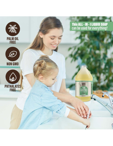 Jabón Líquido de Castilla Puro Bamboo & Birch Menta 1.89L