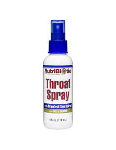 NutriBiotic Spray para Garganta 118 ml - GSE, Zinc y Mentol