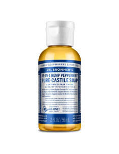 Jabón Líquido Orgánico Dr. Bronner's Menta 59 ml - Vegano