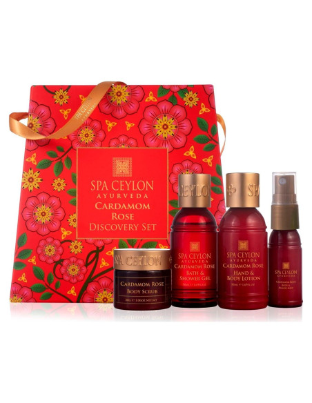 Set de Cuidado Spa Ceylon Cardamomo y Rosa 250g Viaje