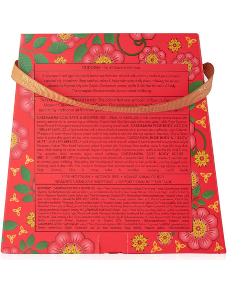 Set de Cuidado Spa Ceylon Cardamomo y Rosa 250g Viaje