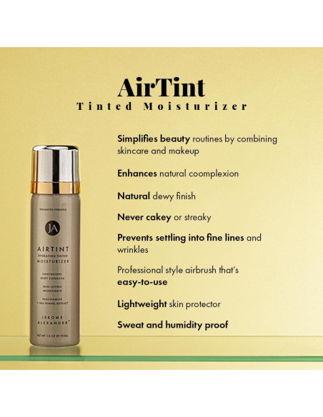 Spray Tinte Hidratante Jerome Alexander AirTint Claro 81g
