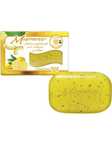 Jabón Natural Exfoliante Limón y Chía 3x150g Orgánico