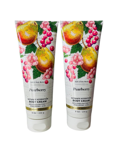 Crema Corporal Hidratante Bath & Body Works Pearberry 2x226g