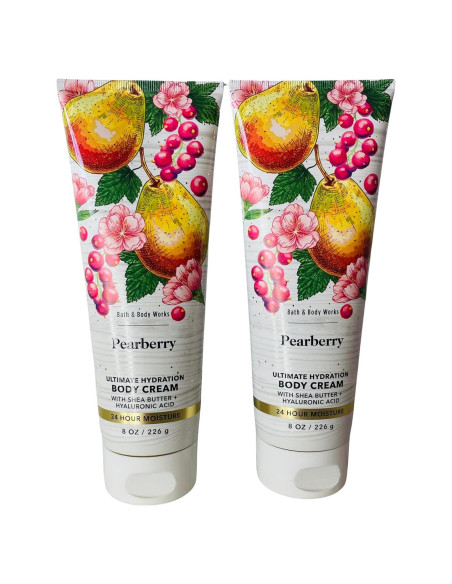 Crema Corporal Hidratante Bath & Body Works Pearberry 2x226g