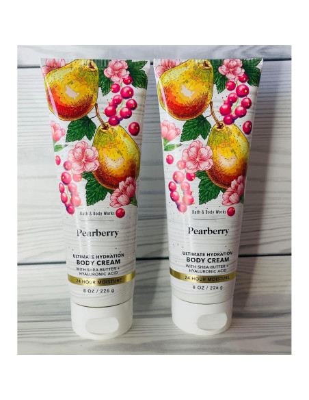 Crema Corporal Hidratante Bath & Body Works Pearberry 2x226g