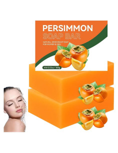 Jabón de Persimón Natural Hidratante - 2 Pcs 100g Cada Uno