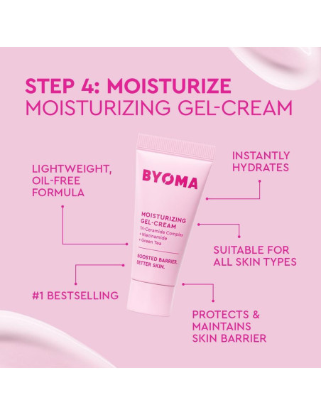 Kit de Cuidado de Piel BYOMA - 5 Piezas Hidratantes con SPF 50