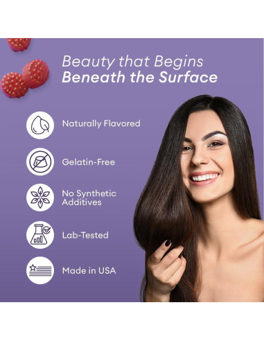 Gomitas de Biotina Allura 6000mcg para Cabello, Piel y Uñas